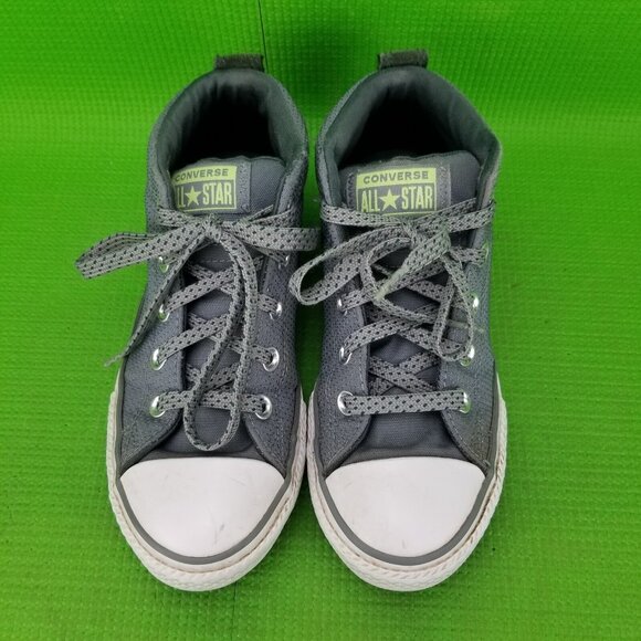 ✅Converse Chuck Taylor All Star Street Mid Shoes Youth/GS Size 2 Grey 661890F - Picture 6 of 12